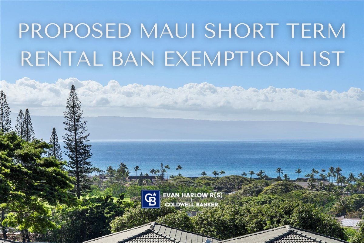 Exemption List STR Ban Maui
